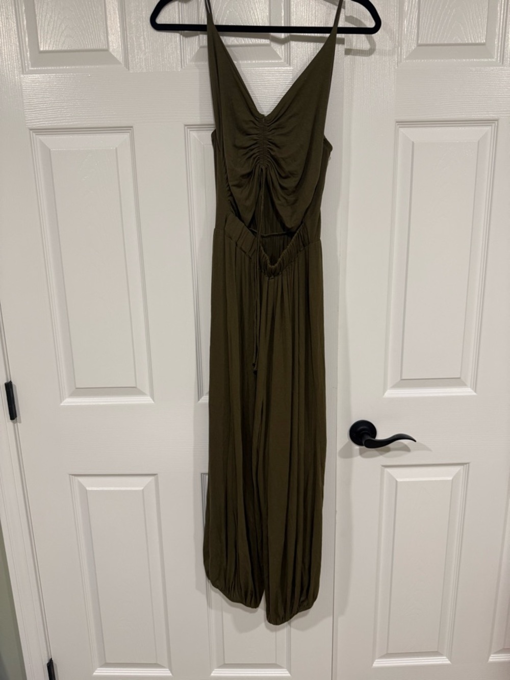 Olive Green Sleeveless Jumpsuit